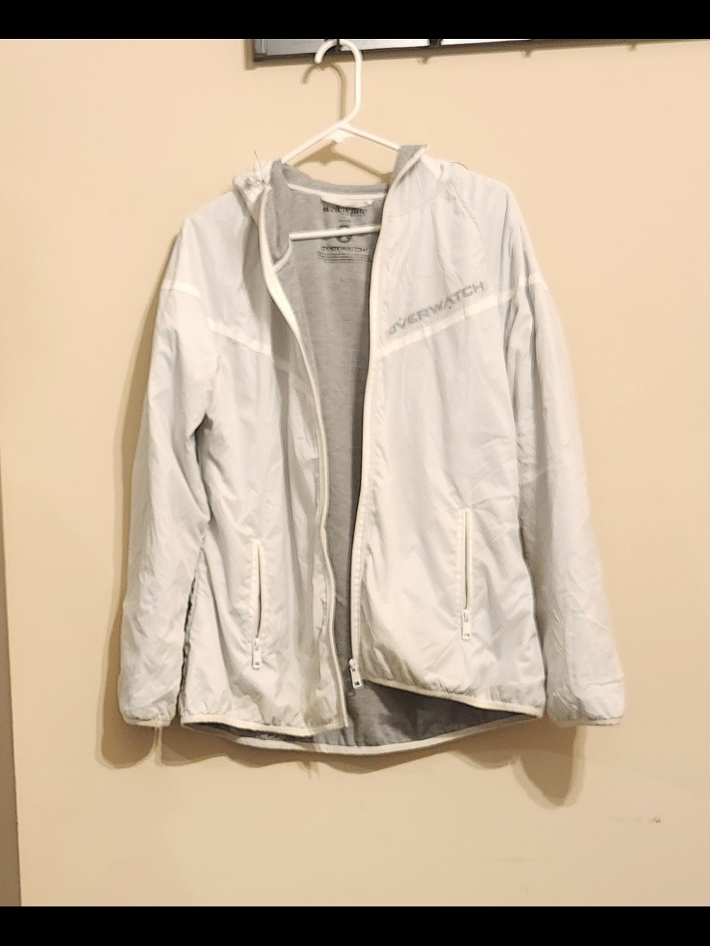 Overwatch White Lightweight Hooded Jacket
